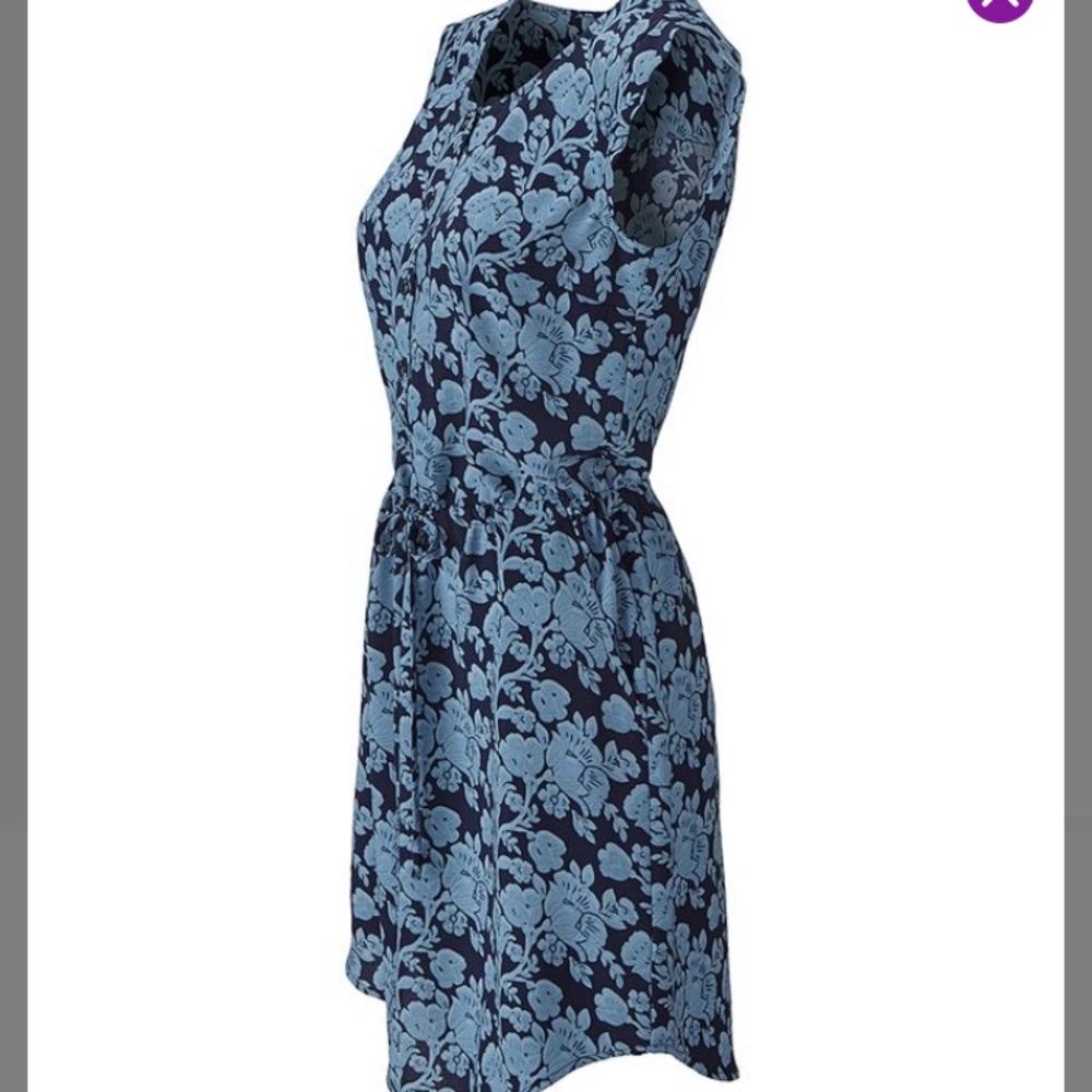 Cabi Indigo Floral Java Dress